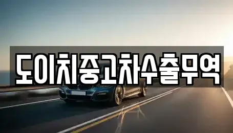 전남 완도군 신지면 중고차 전문 도이치중고차수출무역