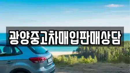 전라남도 광양시 중고차매입 전문 광양중고차매입판매상담