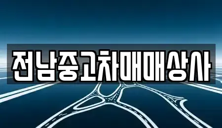 전라남도 나주시 왕곡면 중고차매매 전문 전남중고차매매상사