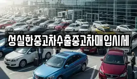 전라남도 담양군 담양읍 중고차매입 전문 성실한중고차수출중고차매입시세