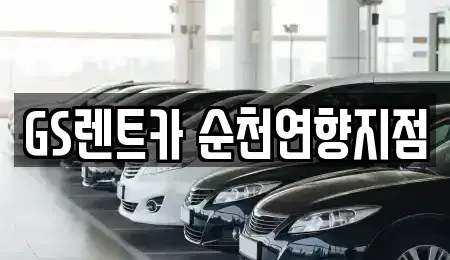 전라남도 순천시 동외동 장기렌트카 전문 GS렌트카 순천연향지점