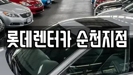 전라남도 순천시 풍덕동 렌트카 전문 롯데렌터카 순천지점