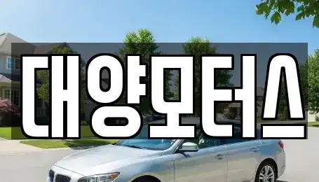 전라남도 순천시 풍덕동 중고차 전문 대양모터스