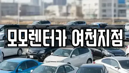 전라남도 여수시 주삼동 렌트카 전문 모모렌터카 여천지점