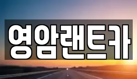 전라남도 영암군 도포면 렌트카 전문 영암랜트카