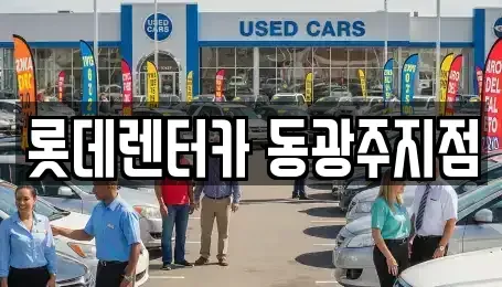 전라남도 화순군 단기렌트카 전문 롯데렌터카 동광주지점