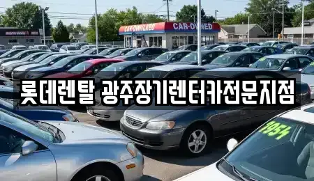 전라남도 화순군 장기렌트카 전문 롯데렌탈 광주장기렌터카전문지점