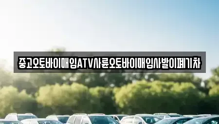 전북 남원시 동충동 중고차매입 전문 중고오토바이매입ATV사륜오토바이매입사발이폐기차