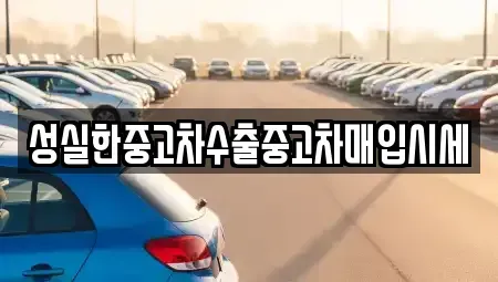 전북 전주시 완산구 색장동 중고차 전문 성실한중고차수출중고차매입시세