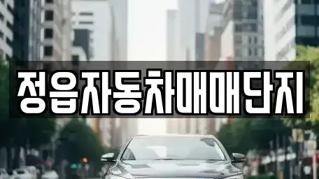 전북 정읍시 공평동 중고차 전문 정읍자동차매매단지