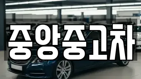 전북특별자치도 전주시 완산구 서완산동2가 중고차 전문 중앙중고차