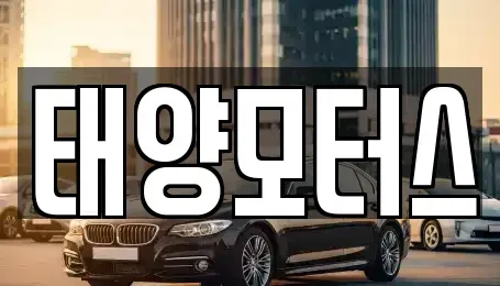 전북특별자치도 정읍시 소성면 중고차 전문 태양모터스