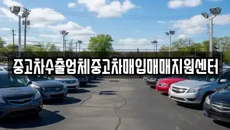 전북특별자치도 정읍시 장명동 중고차매입 전문 중고차수출업체중고차매입매매지원센터