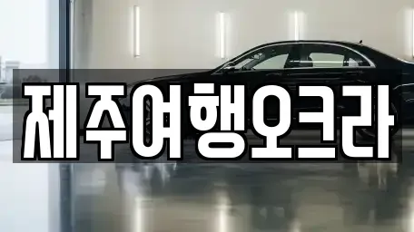 제주 제주시 월평동 렌트카 전문 제주여행오크라