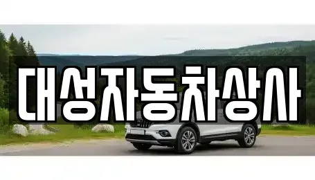 충남 공주시 신관동 중고차매매 전문 대성자동차상사