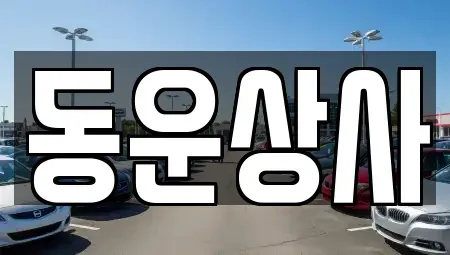 충남 부여군 중고차 전문 동운상사