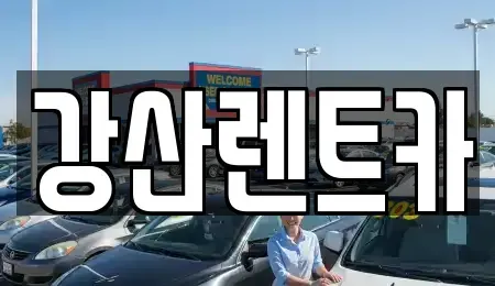 충남 아산시 장존동 렌트카 전문 강산렌트카
