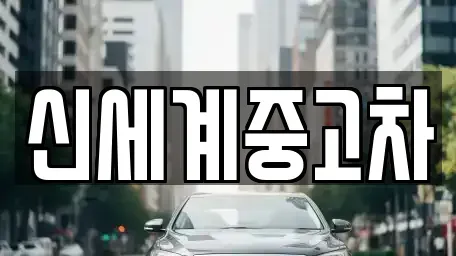 충북 단양군 가곡면 중고차 전문 신세계중고차