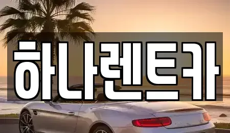 충북 보은군 보은읍 렌트카 전문 하나렌트카