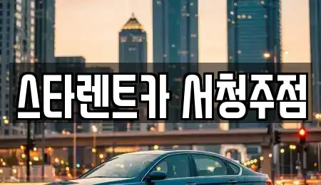 충북 청주시 청원구 정북동 렌트카 전문 스타렌트카 서청주점
