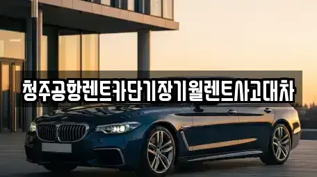 충북 청주시 청원구 정북동 렌트카 전문 청주공항렌트카단기장기월렌트사고대차