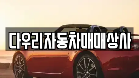 충북 청주시 흥덕구 신전동 중고차 전문 다우리자동차매매상사