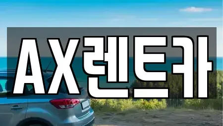 충청남도 서산시 석림동 장기렌트카 전문 AX렌트카