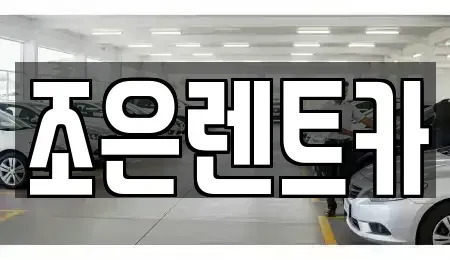 충청남도 서산시 석림동 장기렌트카 전문 조은렌트카