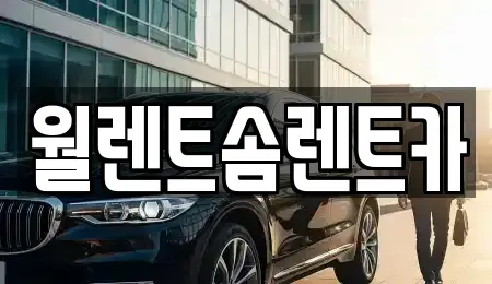 충청남도 예산군 고덕면 렌트카 전문 월렌트솜렌트카