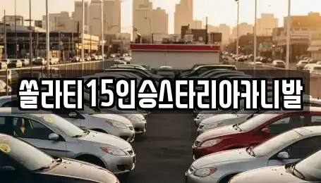 충청북도 충주시 신니면 렌트카 전문 쏠라티15인승스타리아카니발